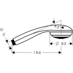 Sprchová hlavice Hansgrohe Crometta 85 chrom 28585000