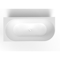 Volně stojící vana SAT Nelly 175x82 cm litý mramor levá NEL1700L