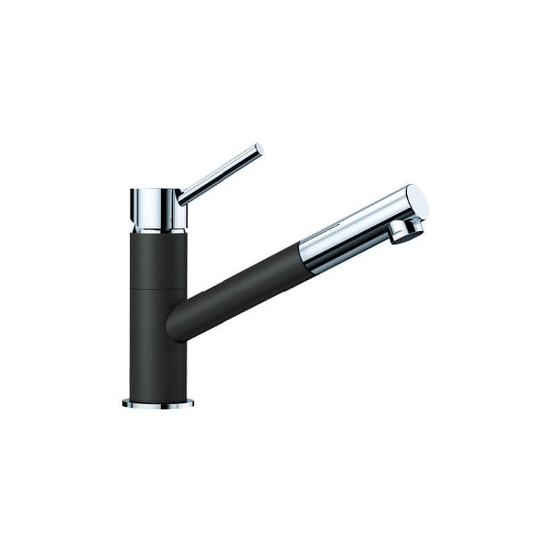 Dřezová baterie Blanco Kano-S s vytahovací sprškou kávová,chrom 525043