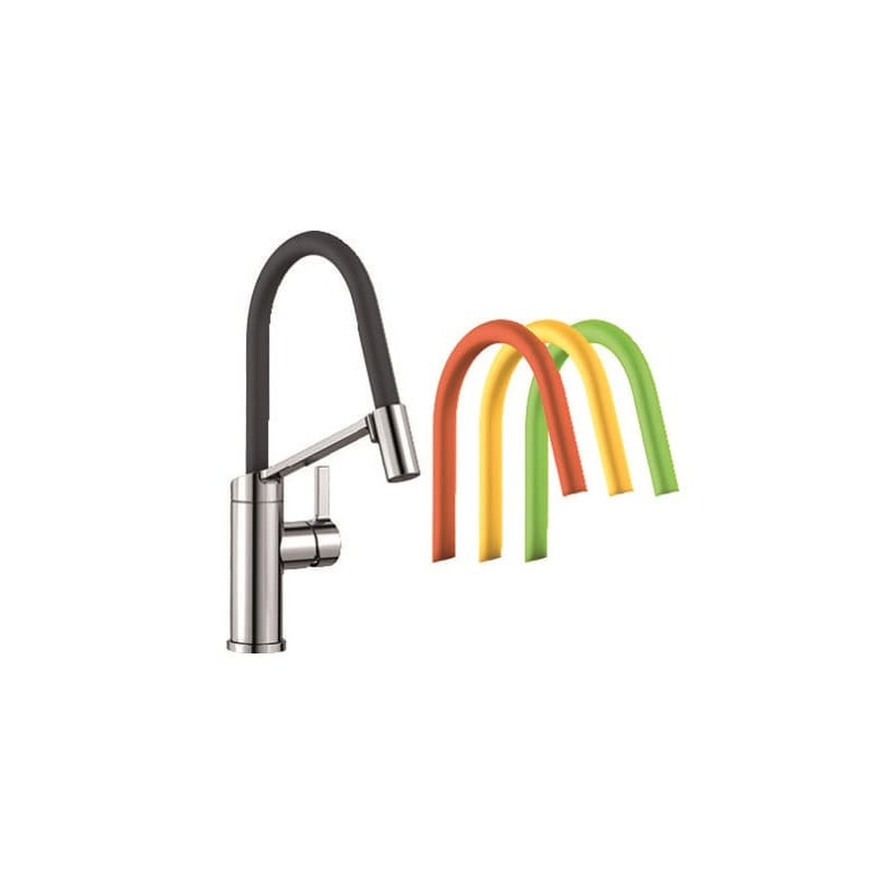 Dřezová baterie Blanco VIU-S s vytahovací sprškou chrom,lemon,kiwi,orange,lawa 524813