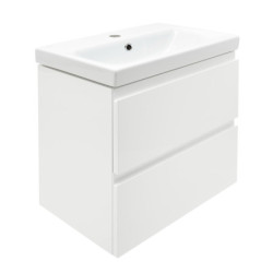 Koupelnová skříňka s umyvadlem Cersanit Dormo 50x34,5x63 cm bílá lesk SIKONCMO006BL