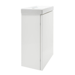 Koupelnová skříňka s umyvadlem Cersanit Dormo 40x21,5x64 cm bílá lesk SIKONCMO014BL