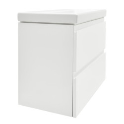 Koupelnová skříňka s umyvadlem Cersanit Dormo 60x37,5x62 cm bílá lesk SIKONCMO004BL