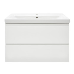 Koupelnová skříňka s umyvadlem Cersanit Dormo 80x37,5x62 cm bílá lesk SIKONCMO002BL