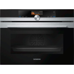 Siemens iQ700, Vestavná kompaktní kombinovaná parní trouba, 60 x 45 cm, Nerez, CS636GBS2