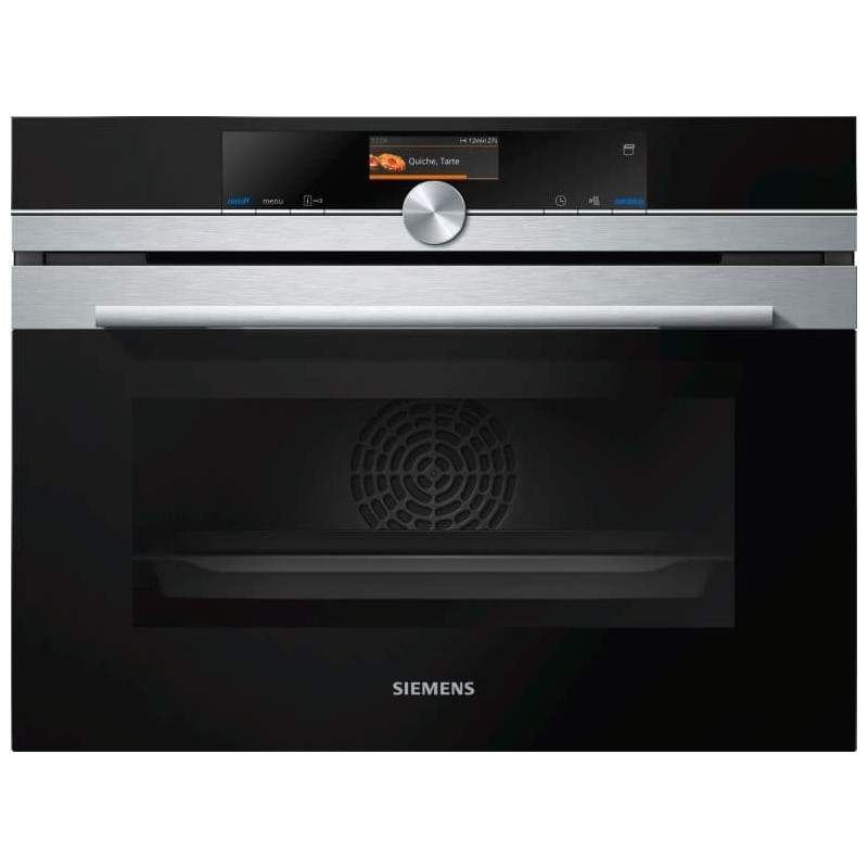 Siemens iQ700, Vestavná kompaktní kombinovaná parní trouba, 60 x 45 cm, Nerez, CS636GBS2
