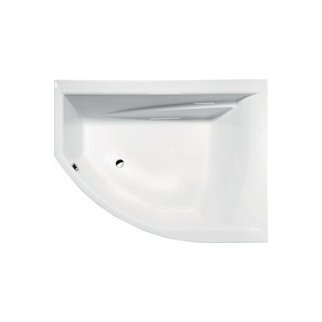 Asymetrická vana Polysan Tandem 170x130 cm akrylát pravá 07611
