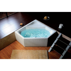 Rohová vana Polysan Floss 145x145 cm akrylát levá i pravá 98611