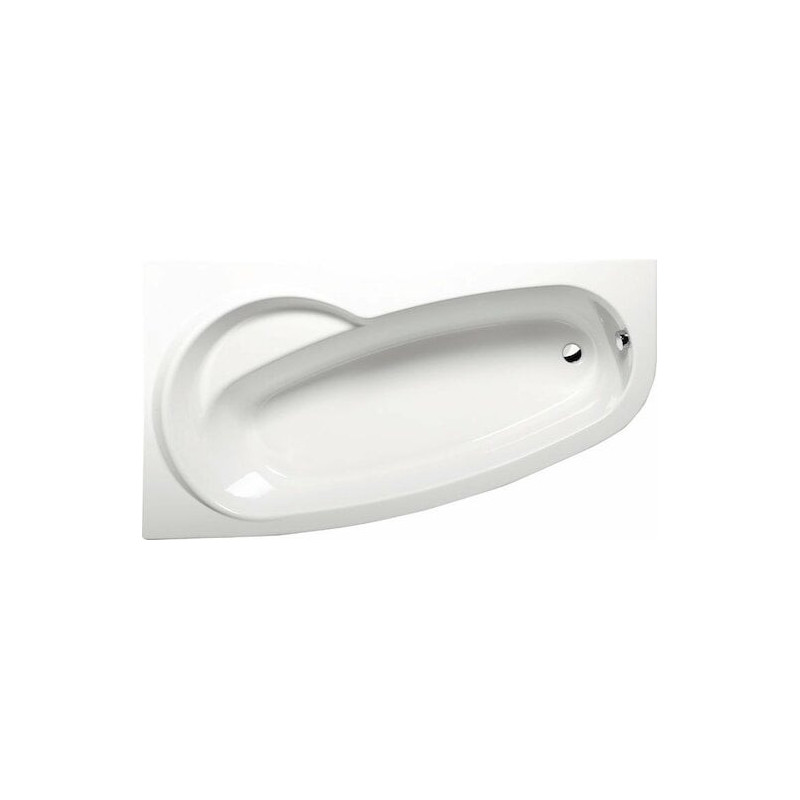 Asymetrická vana Polysan Naos 170x100 cm akrylát levá 08111