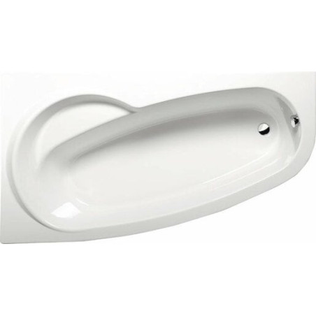 Asymetrická vana Polysan Naos 170x100 cm akrylát levá 08111