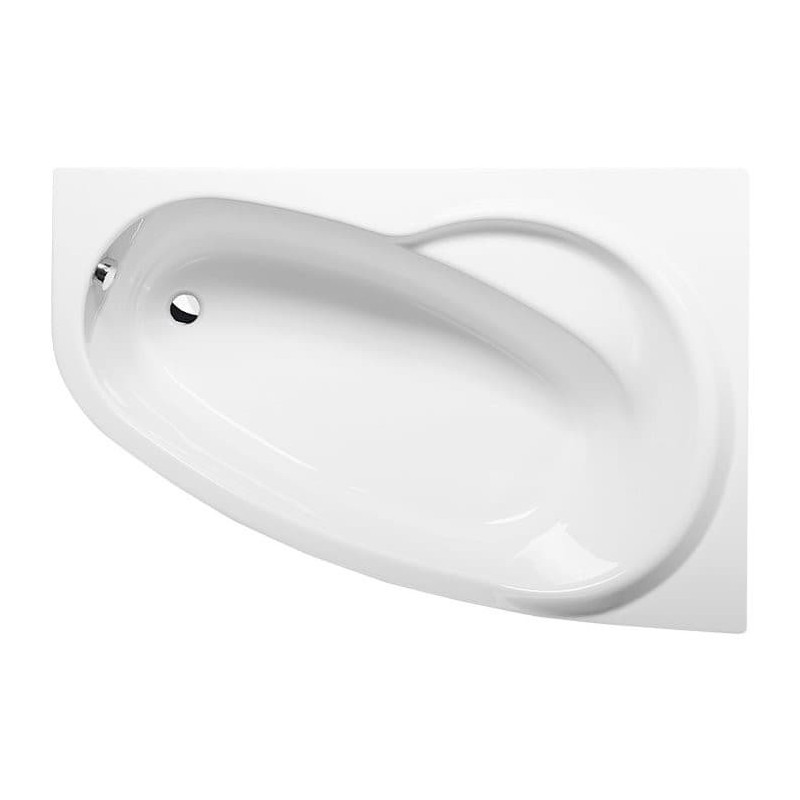 Asymetrická vana Polysan Naos 150x100 cm akrylát pravá 19111