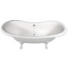 Volně stojící vana Polysan Charlestone 188x80 cm akrylát levá i pravá bílá/nohy bílé 38112