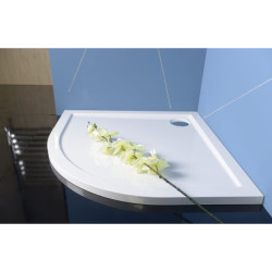 Sprchová vanička čtvrtkruhová Polysan 80x80 cm 40511