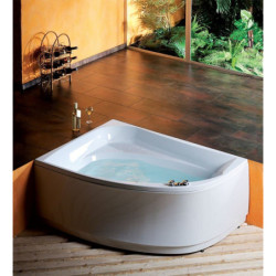 Asymetrická vana Polysan Tanya 160x120 cm akrylát levá 65119