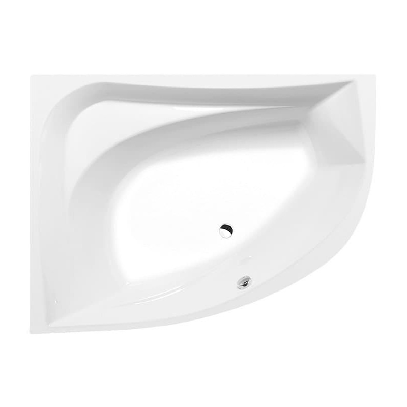 Asymetrická vana Polysan Tanya 160x120 cm akrylát levá 65119