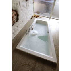 Asymetrická vana Polysan Triangl 180x120 cm akrylát levá 19611