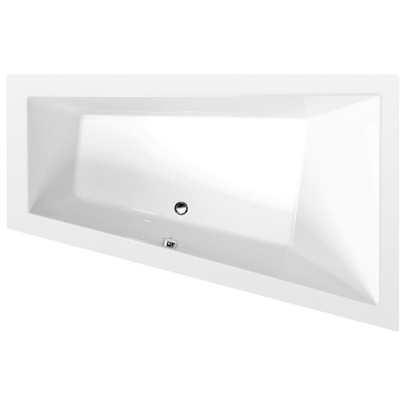 Asymetrická vana Polysan Triangl 180x120 cm akrylát pravá 20611