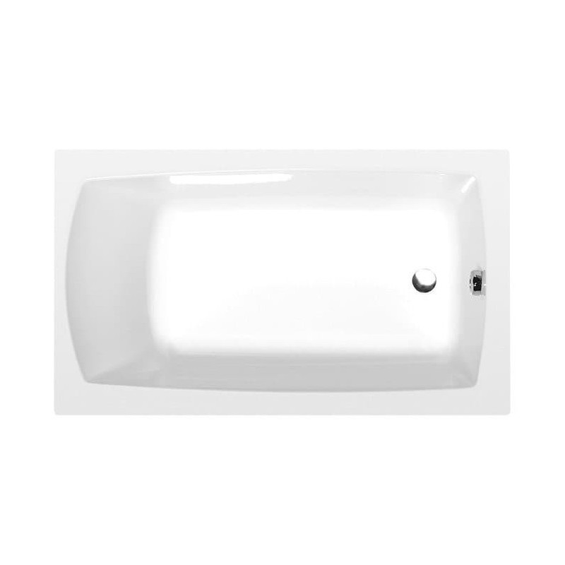 Obdélníková vana Polysan Lily 130x70 cm akrylát levá i pravá 77511