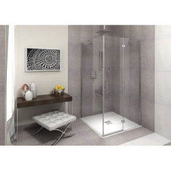 Sprchová vanička čtvercová Polysan 90x90 cm litý mramor 71546