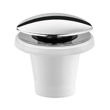 Polysan Vanová odtoková souprava Click Clack pro vany bez přepadu, chrom,71704