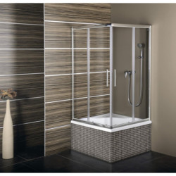 Polysan CARMEN hluboká sprchová vanička, čtverec 90x90x30cm, bílá,29611