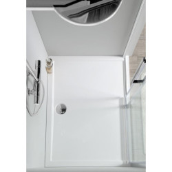 Sprchová vanička obdélníková Polysan 110x90 cm litý mramor 59111