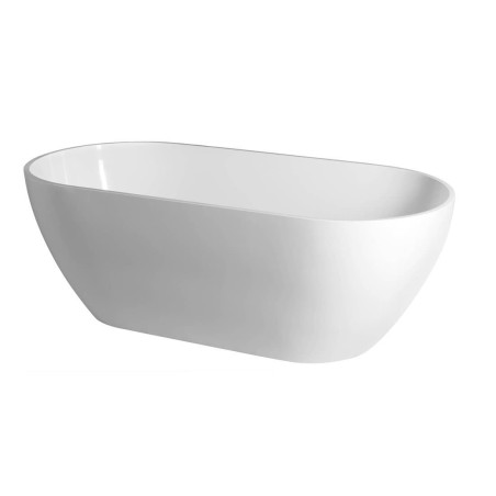 Volně stojící vana Polysan Reduta 150x75x46 cm litý mramor levá i pravá 72843