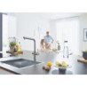 Dřezová baterie GROHE Blue Home s výpustí supersteel 31454DC1