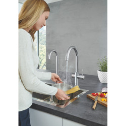 Dřezová baterie GROHE Blue Home s filtrem chrom 31498001