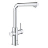 Dřezová baterie GROHE Blue Home s vytahovací sprškou chrom 31539000