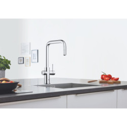 Dřezová baterie GROHE Blue Home s vytahovací sprškou chrom 31543000