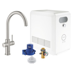 Dřezová baterie GROHE Blue Professional s výpustí supersteel 31323DC2