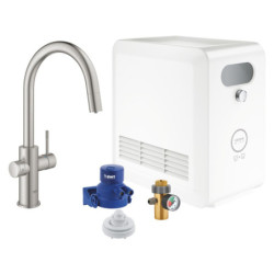 Dřezová baterie GROHE Blue Professional s vytahovací sprškou supersteel 31325DC2