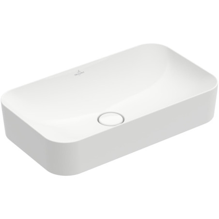 Finion Umyvadlo na desku, 600 x 350 x 115 mm, bílá Alpin CeramicPlus, bez přepadu, neleštěno