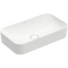 Finion Umyvadlo na desku, 600 x 350 x 115 mm, bílá Alpin CeramicPlus, bez přepadu, neleštěno