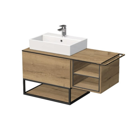 Koupelnová skříňka pod umyvadlo Naturel Oxo 110x58x50 cm dub halifax OXO110L601ZKDP