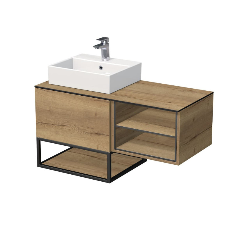 Koupelnová skříňka pod umyvadlo Naturel Oxo 110x58x50 cm dub halifax OXO110L601ZKDS