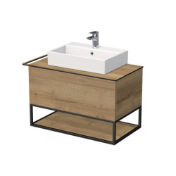 Koupelnová skříňka pod umyvadlo Naturel Oxo 90x50 cm dub halifax OXO901ZKDL