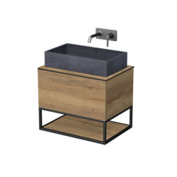 Koupelnová skříňka pod umyvadlo Naturel Oxo 70x50 cm dub halifax OXO701ZKD