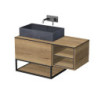 Koupelnová skříňka pod umyvadlo Naturel Oxo 110x58x50 cm dub halifax OXO110L701ZKDS