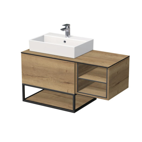 Koupelnová skříňka pod umyvadlo Naturel Oxo 110x58x50 cm dub halifax OXO110L701ZKDS