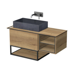 Koupelnová skříňka pod umyvadlo Naturel Oxo 110x50 cm dub halifax OXO110L701ZKDL