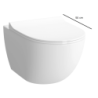 Wc závěsné VitrA Shift zadní odpad 4337-003-0075