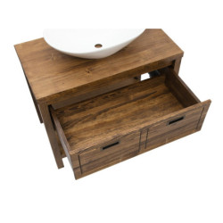 Koupelnová skříňka pod umyvadlo Naturel Country 90x72,5x51 cm palisandr COUNTRY90ZBUMPA