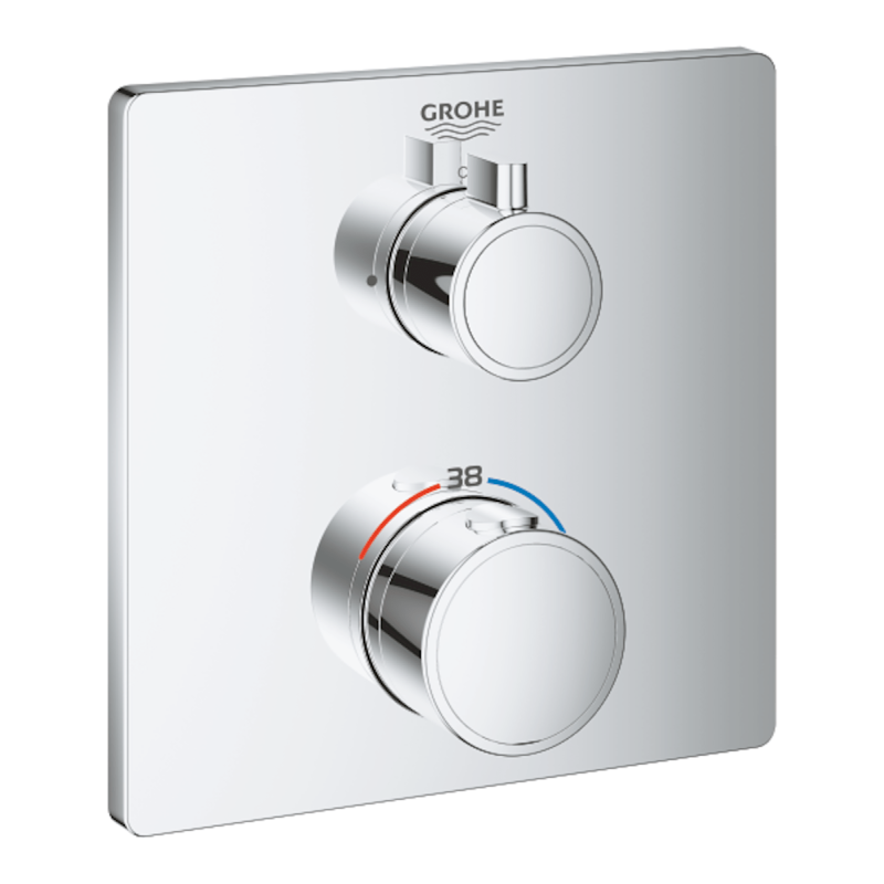 Termostat GROHE Grohtherm bez podomítkového tělesa chrom 24078000