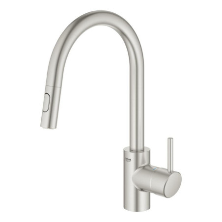 Dřezová baterie GROHE Concetto New s vytahovací sprškou supersteel 31483DC2