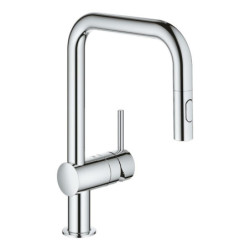 Dřezová baterie GROHE Minta s vytahovací sprškou chrom 32322002