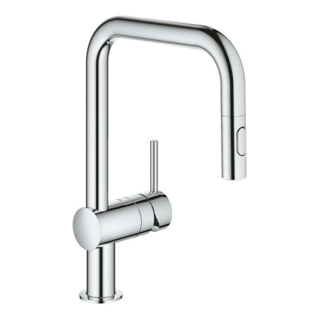 Dřezová baterie GROHE Minta s vytahovací sprškou chrom 32322002