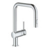 Dřezová baterie GROHE Minta s vytahovací sprškou chrom 32322002