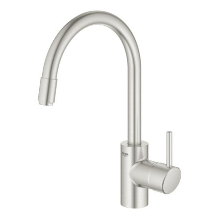 Dřezová baterie GROHE Concetto New s vytahovací sprškou supersteel 32663DC3
